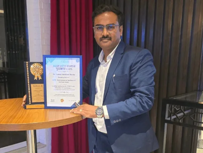 mentor - Mr.Karan Mutha eift-entrepreneur institute of foreign trade